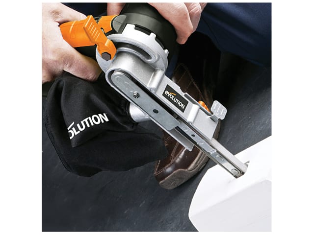 Evolution Precision File Sander 400W Variable Speed with Dust Bag & Belts