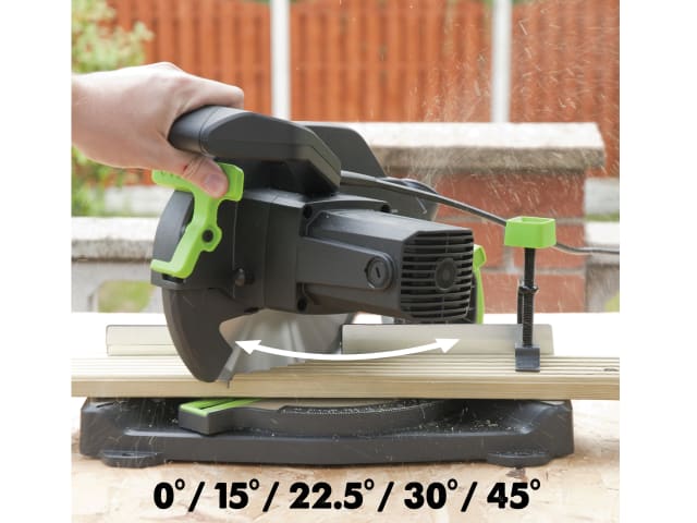 Evolution F210CMS 210mm TCT Compound Mitre Saw 1200W Portable Multi-Purpose