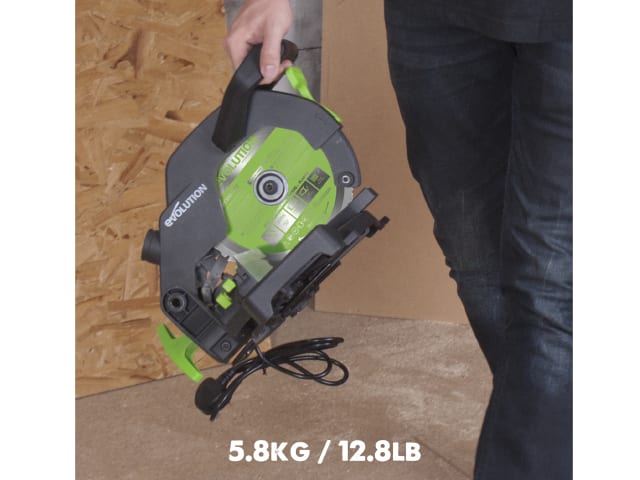 Evolution F210CMS 210mm TCT Compound Mitre Saw 1200W Portable Multi-Purpose