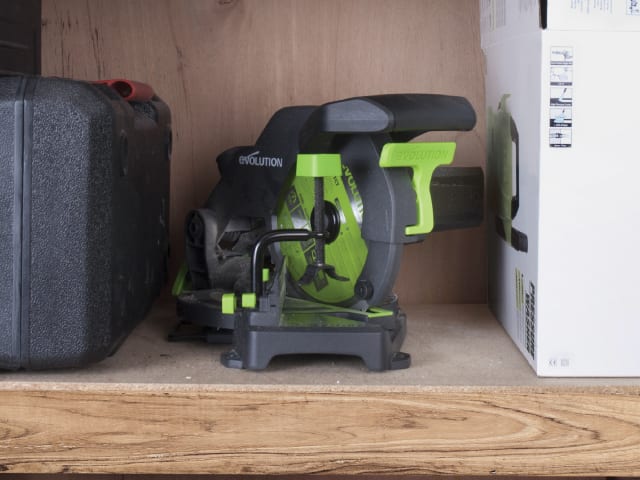 Evolution F210CMS 210mm TCT Compound Mitre Saw 1200W Portable Multi-Purpose