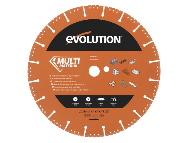 Evolution Diamond Demolition Disc Cutter Blade 300mm Multi-Material Cutting