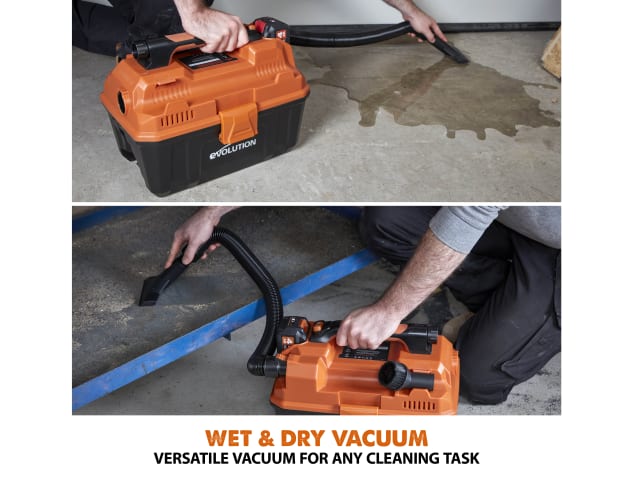 Evolution R11VAC-Li EXT 18V Wet & Dry Vacuum Cleaner Bare Unit Lightweight