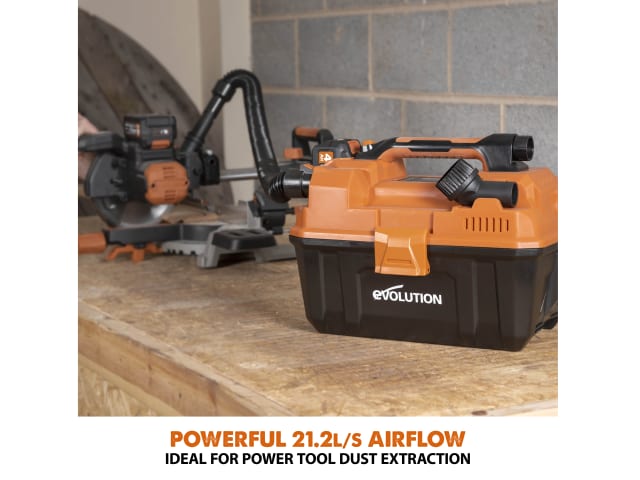 Evolution R11VAC-Li EXT 18V Wet & Dry Vacuum Cleaner Bare Unit Lightweight