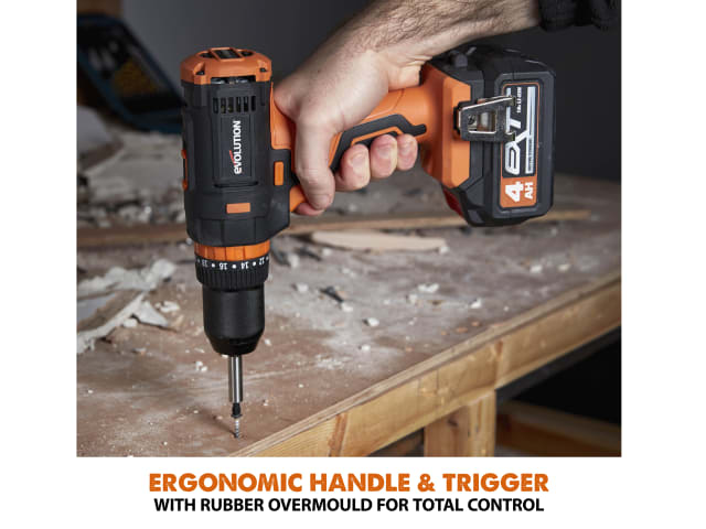 Evolution R13CMB-Li EXT 18V Combi Drill Bare Unit 13mm Keyless Chuck 45Nm