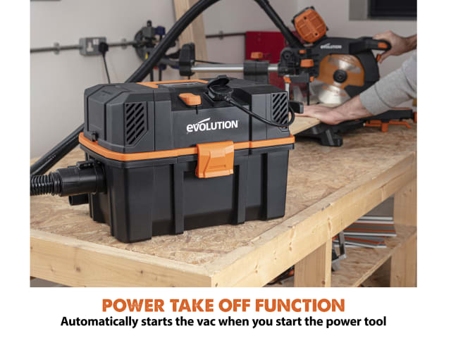 Evolution R15VAC 1000W L Class Wet & Dry Vacuum with Blower & Accessories