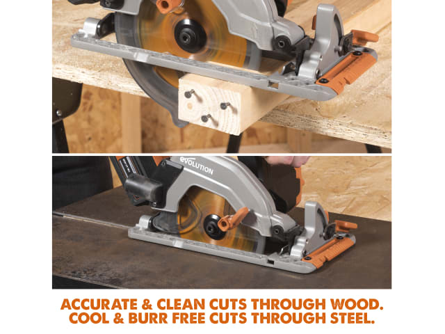 Evolution R165CCS-Li EXT Circular Saw 18V Multi-Material Cutting Tool