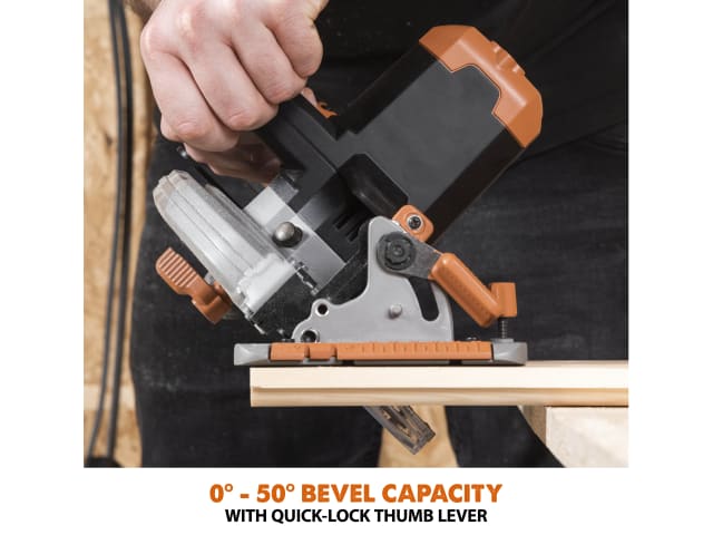 Evolution R165CCS-Li EXT Circular Saw 18V Multi-Material Cutting Tool