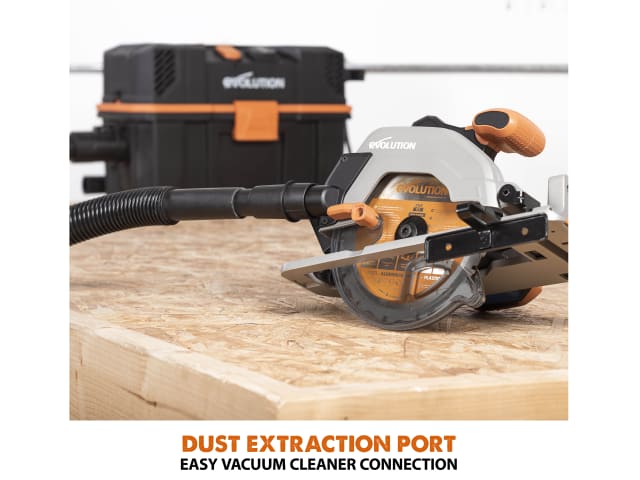 Evolution R165CCS-Li EXT Circular Saw 18V Multi-Material Cutting Tool