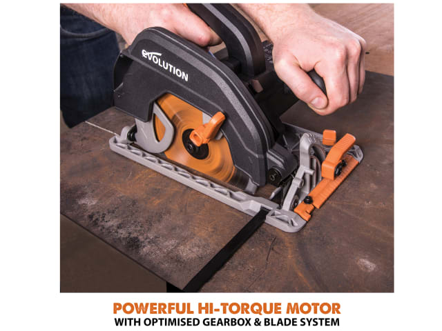 Evolution R185CCS Circular Saw 185mm 1600W 110V with Multi-Purpose Blade