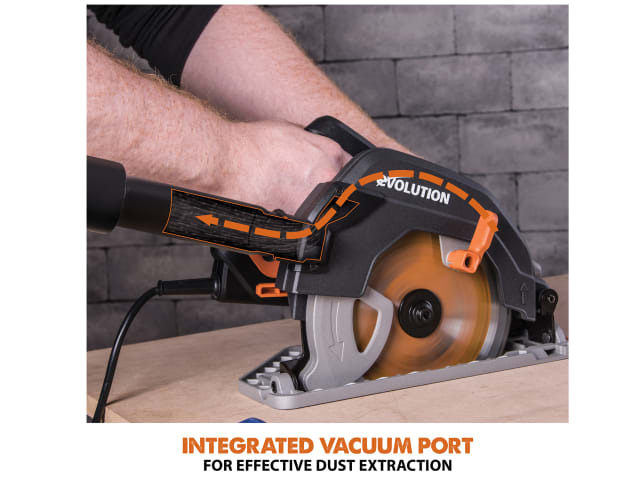 Evolution R185CCS Circular Saw 185mm 1600W 110V with Multi-Purpose Blade