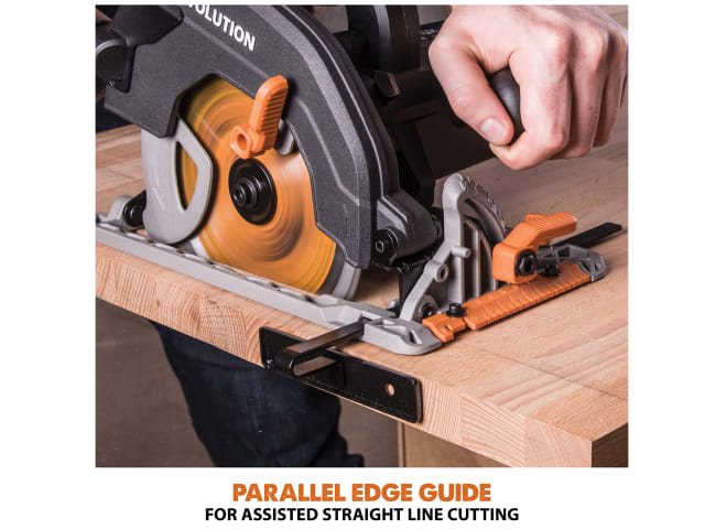 Evolution R185CCS Circular Saw 185mm 1600W 110V with Multi-Purpose Blade