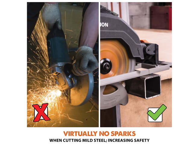 Evolution R185CCSX Circular Track Saw Kit 185mm 1600W Adjustable Depth