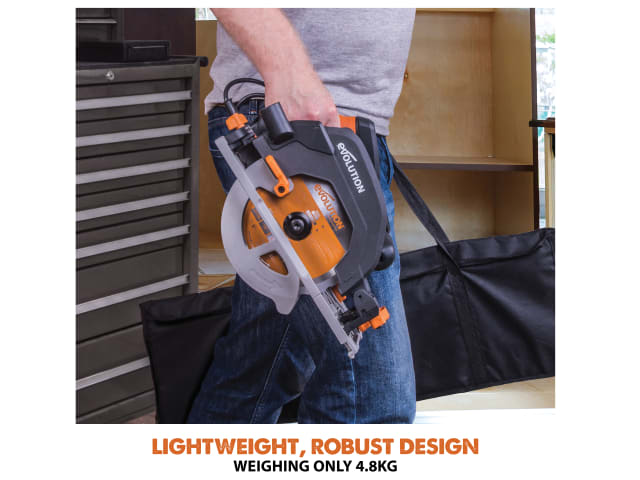 Evolution R185CCSX Circular Track Saw Kit 185mm 1600W Adjustable Depth