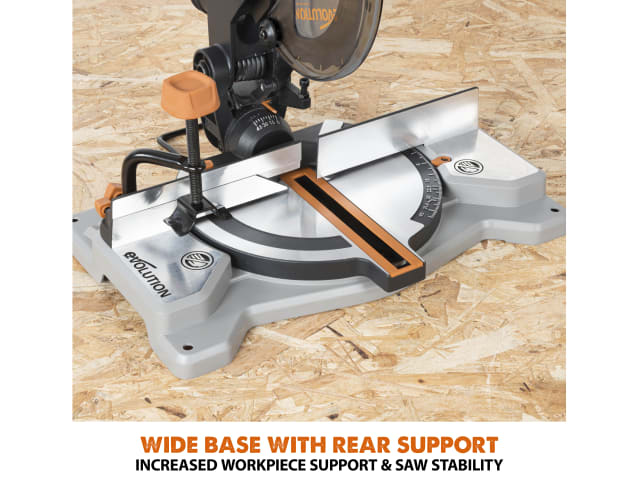 Evolution R185CMS-Li EXT 18V Compound Mitre Saw Multi-Material Cutting Tool