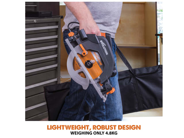 Evolution R185CCSX+ Circular Track Saw 185mm 1600W 110V Adjustable Depth