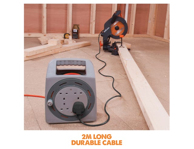 Evolution R210CMS 1200W Multi-Purpose Compound Mitre Saw 240V TCT Blade