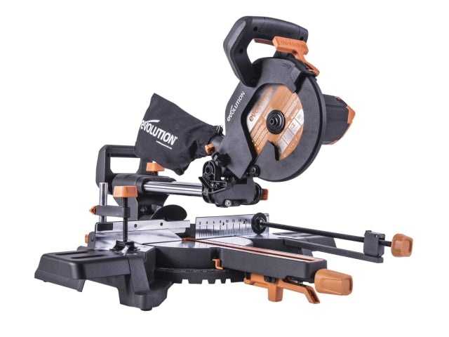 Evolution R210SMS-300+ Pro Sliding Mitre Saw 210mm 1500W Multi-Material