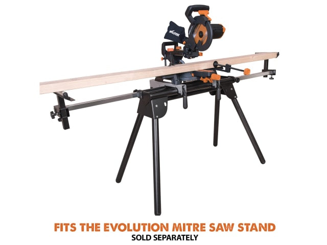 Evolution R210SMS+ Pro Sliding Mitre Saw 210mm 1500W Multi-Material Cutting