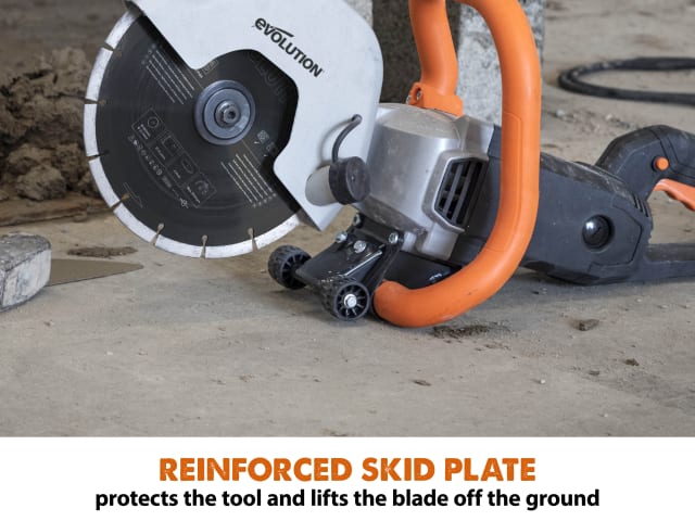 Evolution R230DCT 230mm Disc Cutter 1600W 110V + Diamond Blade & Safety Features
