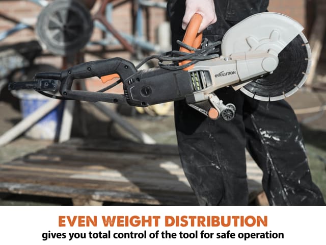 Evolution R230DCT 230mm Disc Cutter 2000W Powerful Ergonomic Design