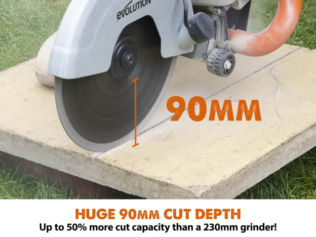 Evolution R230DCT 230mm Disc Cutter 2000W with Diamond Blade for Concrete