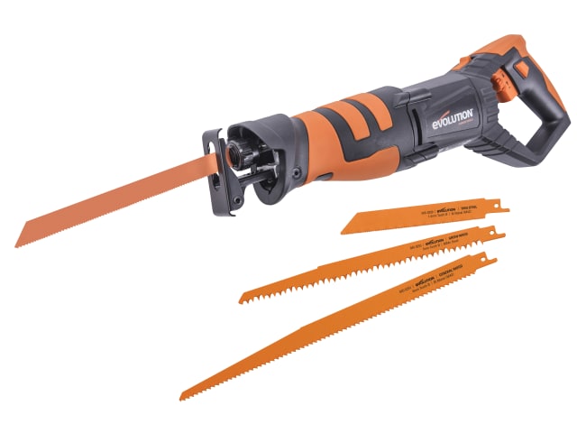 Evolution R230RCP Reciprocating Saw 850W Multi-Material with 4 Blades