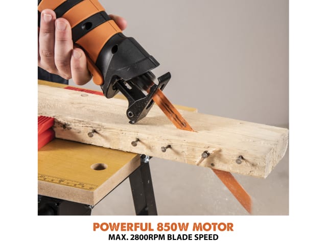 Evolution R230RCP Reciprocating Saw 850W Multi-Material with 4 Blades
