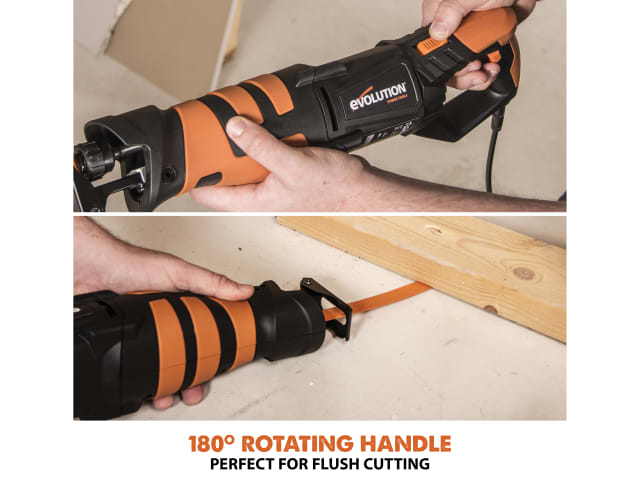 Evolution R230RCP Reciprocating Saw 850W Multi-Material with 4 Blades