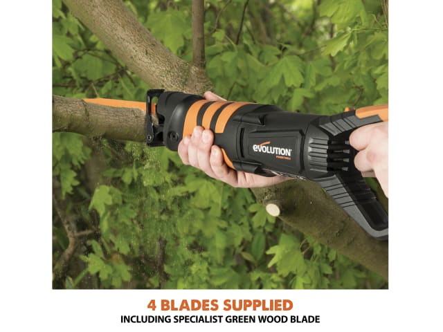 Evolution R230RCP Reciprocating Saw 850W Multi-Material with 4 Blades