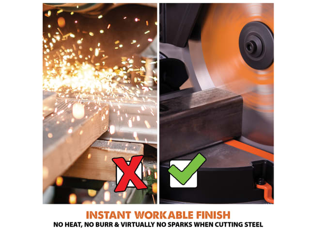 Evolution R255SMS+ Pro Sliding Mitre Saw 255mm 2000W Multi-Material Cutting