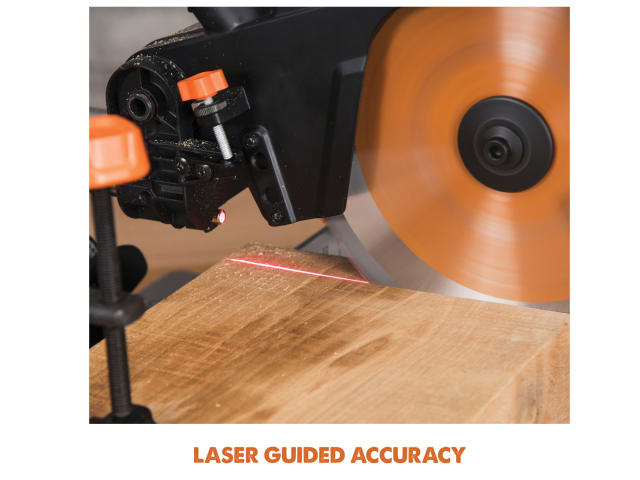 Evolution R255SMS+ Pro Sliding Mitre Saw 255mm 2000W Multi-Material Cutting