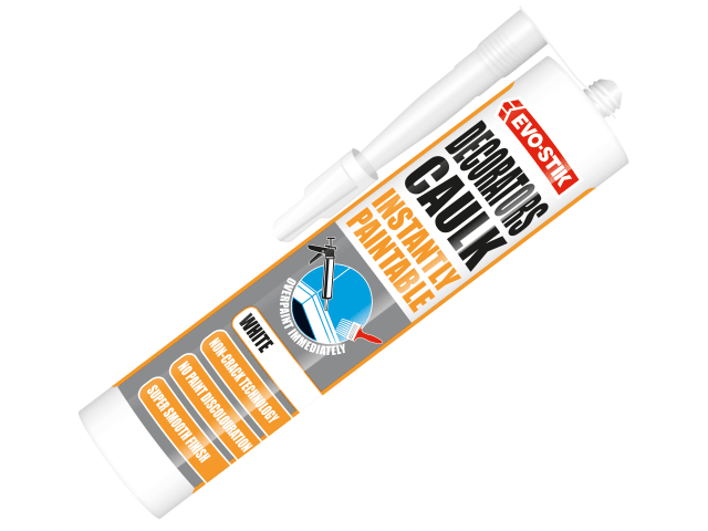 EVO-STIK Decorator's Caulk Instantly Paintable C20 for Smooth Finishes 10m
