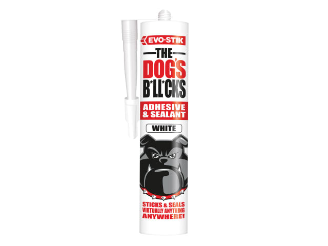EVO-STIK The Dog's B*ll*cks 290ml Multipurpose Adhesive Sealant White Waterproof