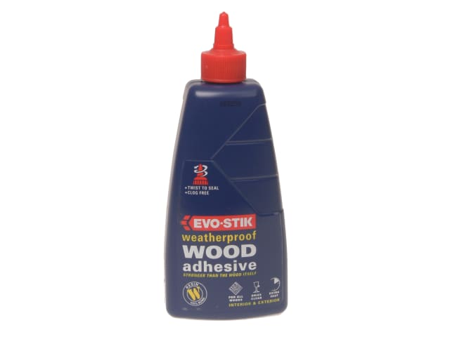 EVO-STIK 500ml Wood Glue Exterior Fast Setting Weatherproof D3 Bonding