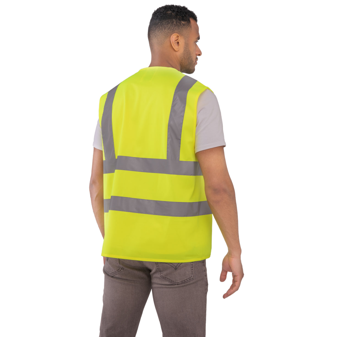 Espro High Visibility Waistcoat Velcro Fastening EN20471 Reflective Safety Gear