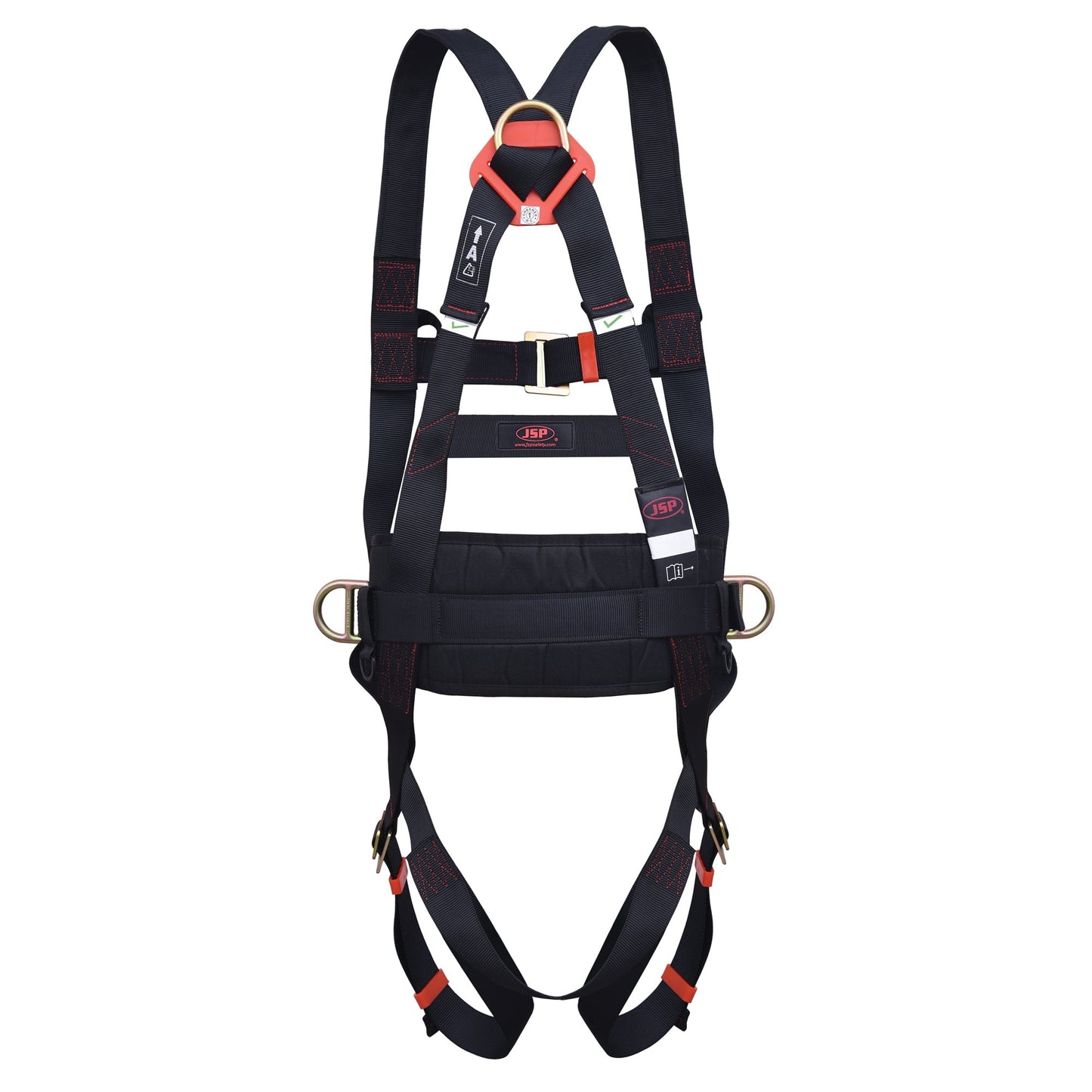 JSP Spartan 3-Point Harness with Padded Belt and Adjustable Straps, 140kg Rated
