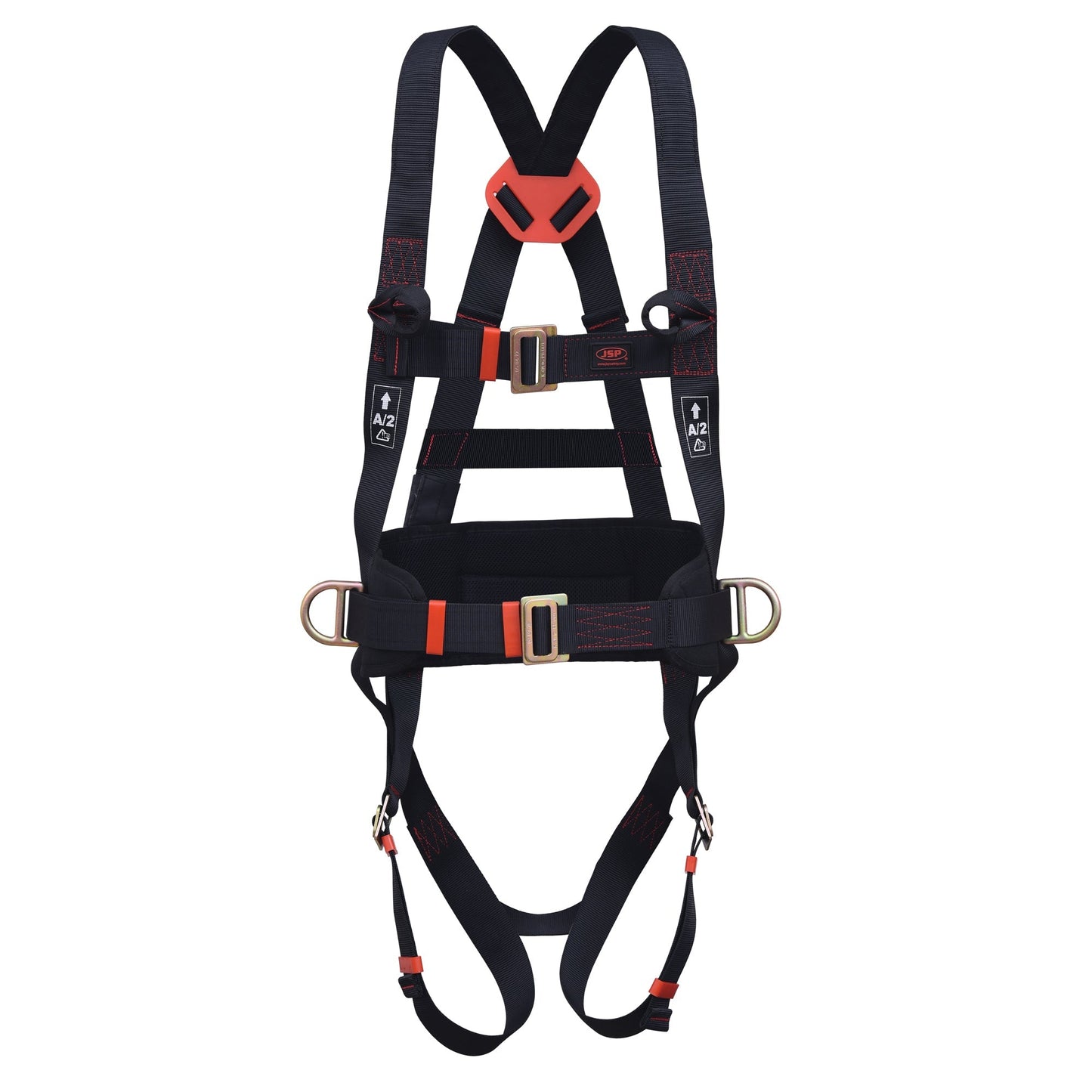 JSP Spartan 3-Point Harness with Padded Belt and Adjustable Straps, 140kg Rated