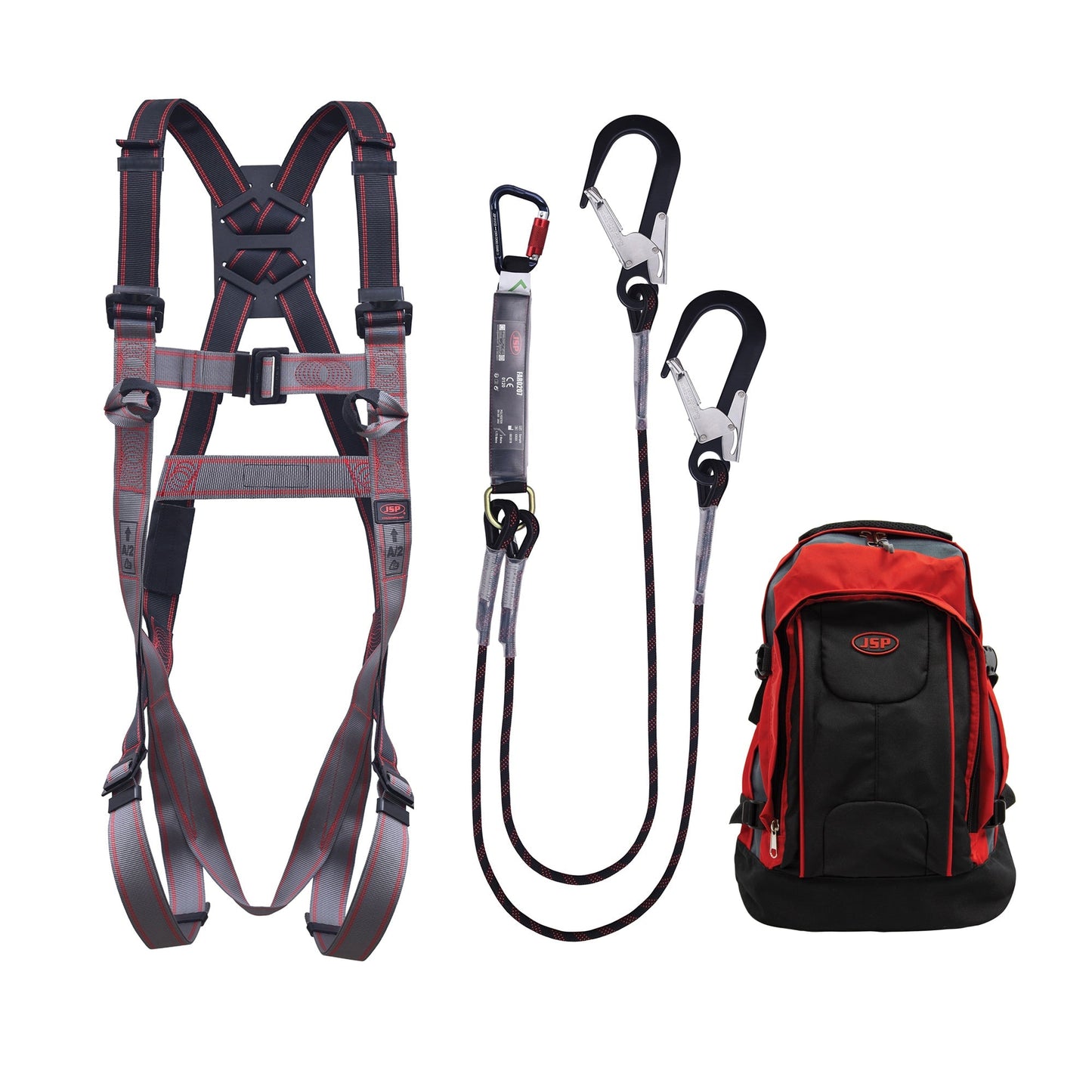 JSP Pioneer Fall Arrest Double Kit with 2-Point Harness and Lanyard
