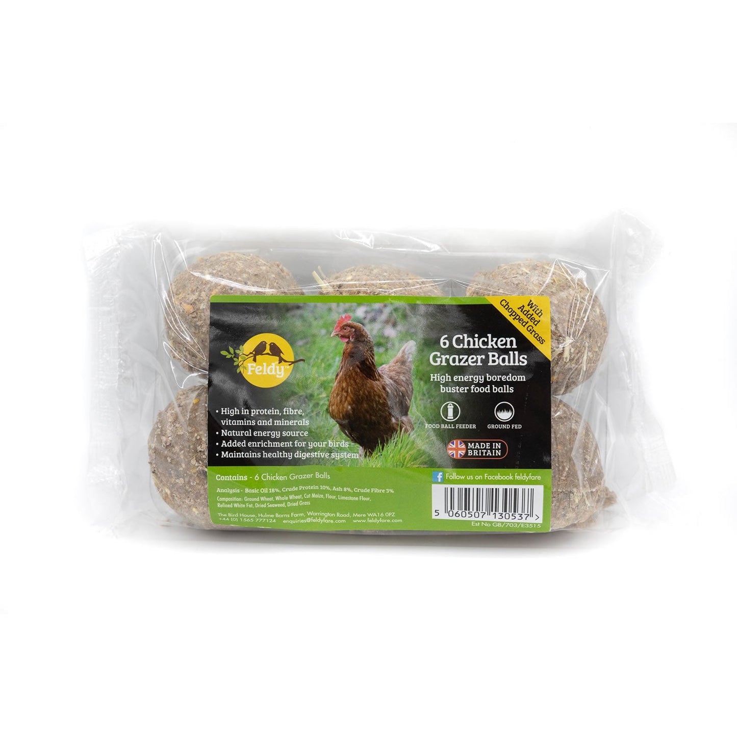 Feldy Chicken Grazer Balls Natural Foraging Treats for Healthy Chickens