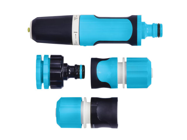 Flopro Supergrip Hose Connector Starter Set 12.5-19mm with Nozzle & Adapters