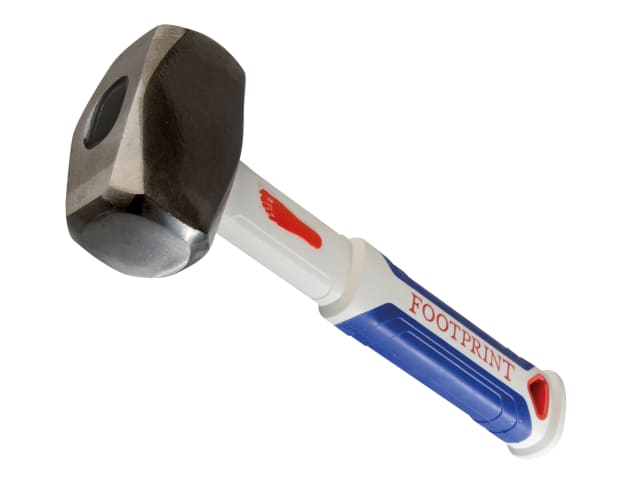 Footprint Club Hammer 1.8kg Fibreglass Shaft Shock Absorbing Grip Safety Loop
