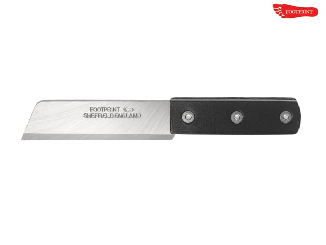 Footprint 182 Hacking Knife 114mm Steel Blade Twin Leather Scales