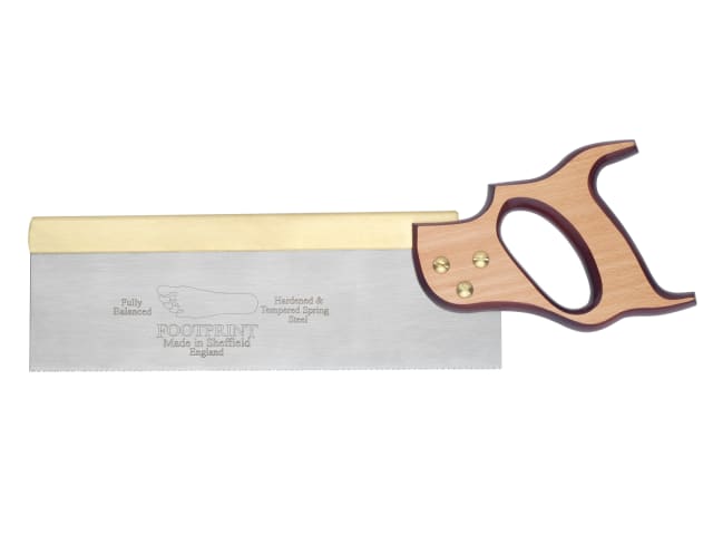 Footprint 256 Brass Back Tenon Saw 250mm 10in 15 TPI High Quality Steel
