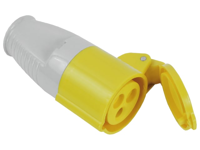 Faithfull Power Plus 16A 110V Yellow Socket Weatherproof IP44 BS EN 60309