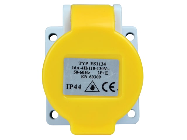 Faithfull Power Plus 16A 110V IP44 Shuttered Panel Socket Replacement