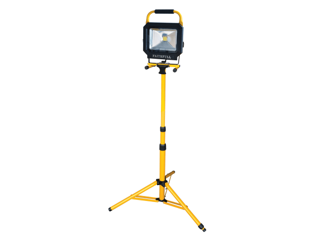 Faithfull Power Plus 30W COB LED Tripod Site Light 2100 Lumens IP65