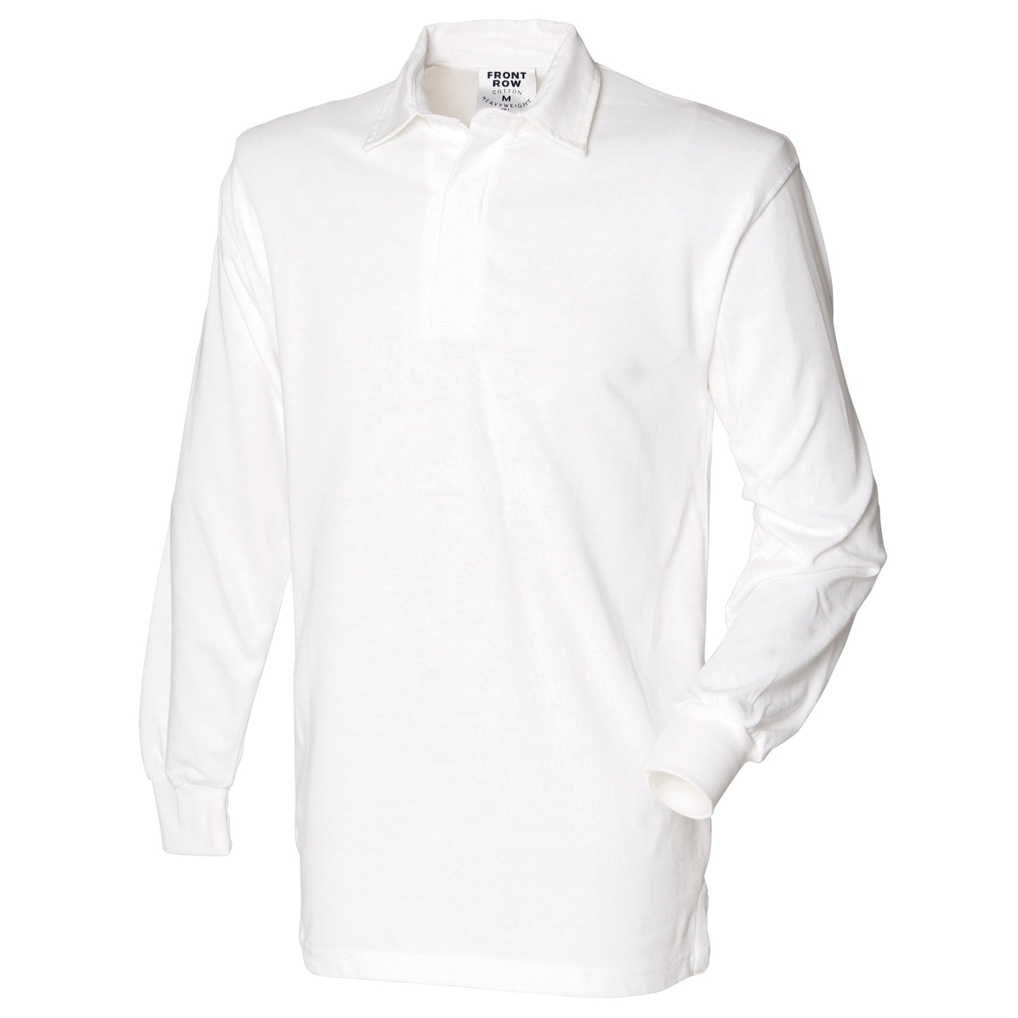 Front Row Long Sleeve Rugby Shirt 100% Cotton Woven Collar Sizes S-3XL