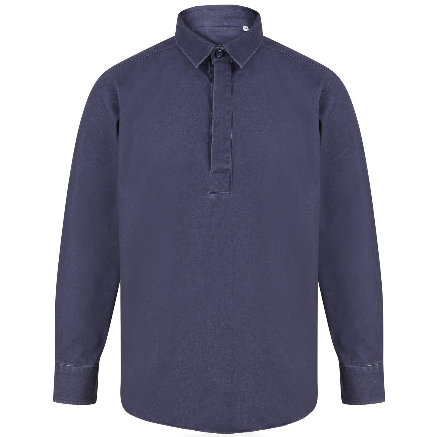 Front Row Pullover Drill Shirt Heavy Wash Cotton Tag-Free Adjustable Cuffs