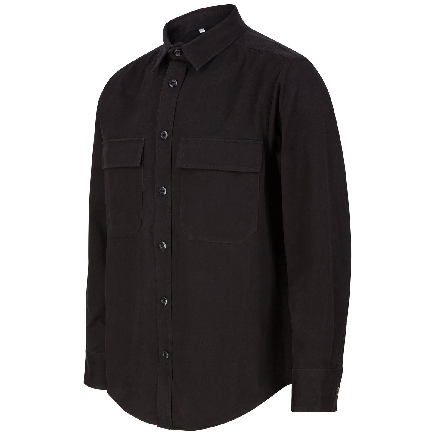 Front Row Heavyweight Drill Overshirt with Mitred Pockets Tag-Free Workwear