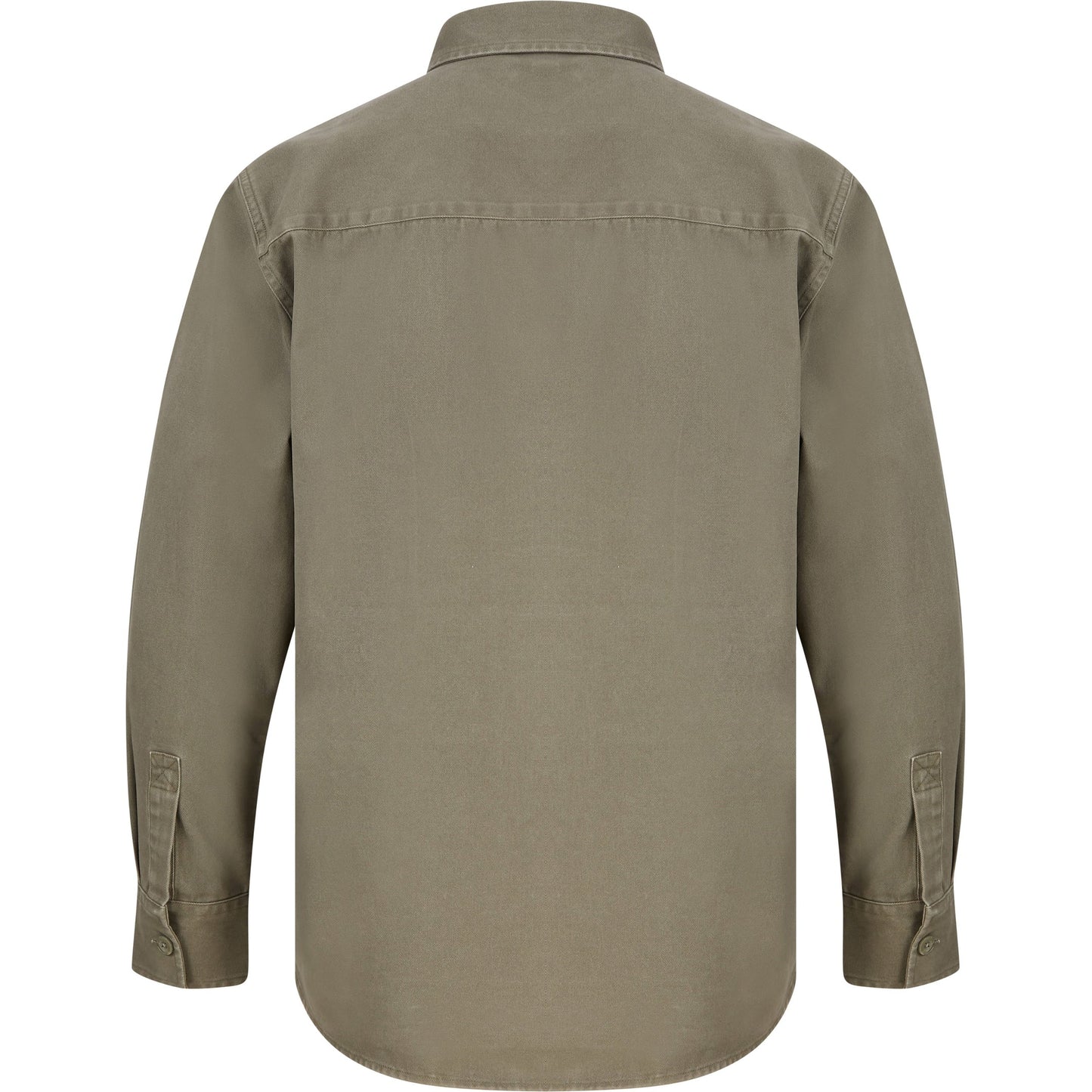 Front Row Heavyweight Drill Overshirt with Mitred Pockets Tag-Free Workwear